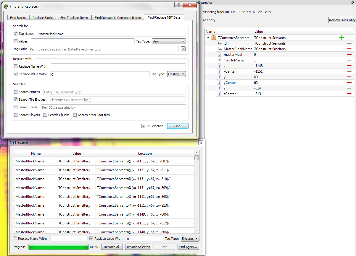 NBT Find and Replace
